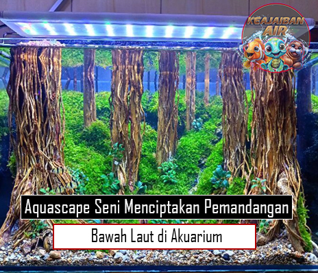 Aquascape Seni Menciptakan Pemandangan Bawah Laut di Akuarium