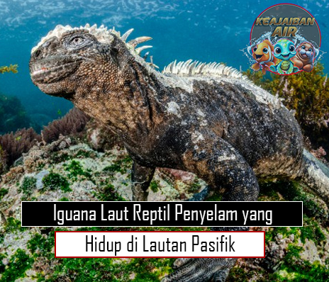 Iguana Laut Reptil Penyelam yang Hidup di Lautan Pasifik